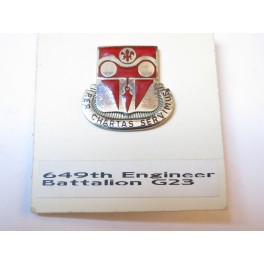 Insigne  649th engineer Battalion   ref bo10 