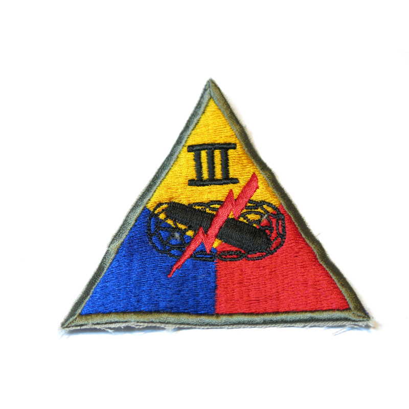 Patch US 3rd  3 corps Armored ww2