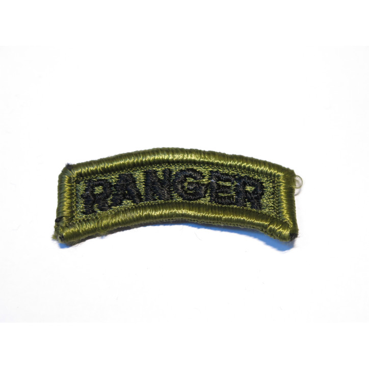 Tab tissu d'épaule RANGER noir fond OD 