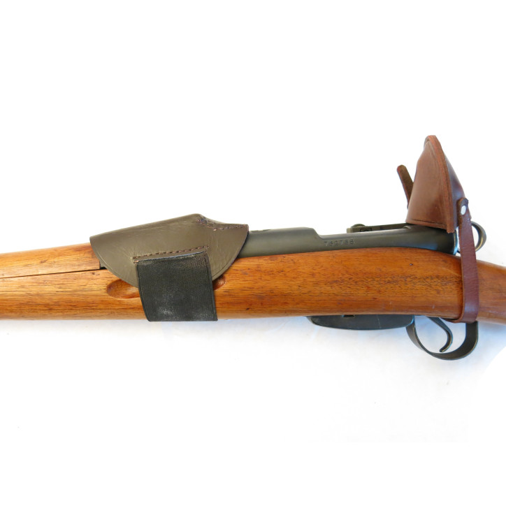 Protège hausse en cuir fusil Schmidt Rubin K31