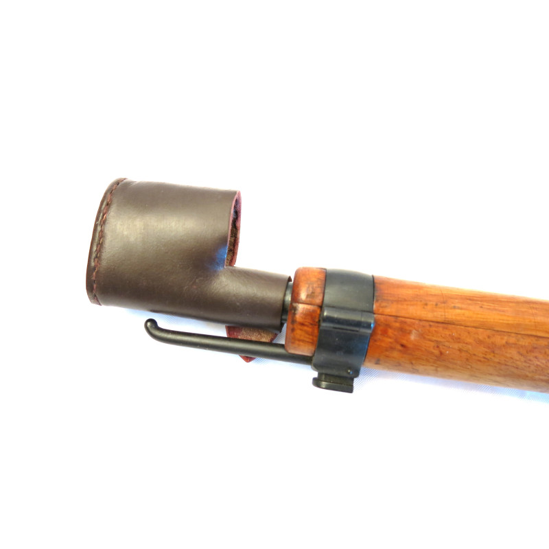 Protège tunnel de dioptre en cuir fusil Schmidt Rubin K31