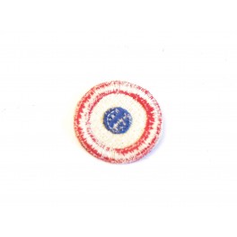 Cocarde originale tissu tricolore France 1944 pour calot  box 189