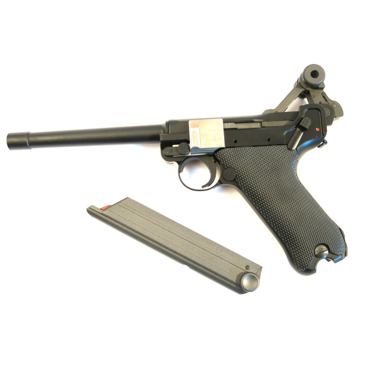 Luger P08 Marine Airsoft GBB custom metal