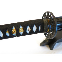 Katana Noir tressé noir ref LC3753