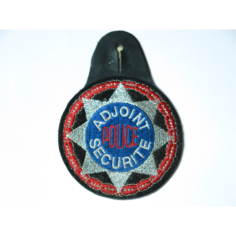 Ecusson tissu Police adjoint securité  ref ba88 