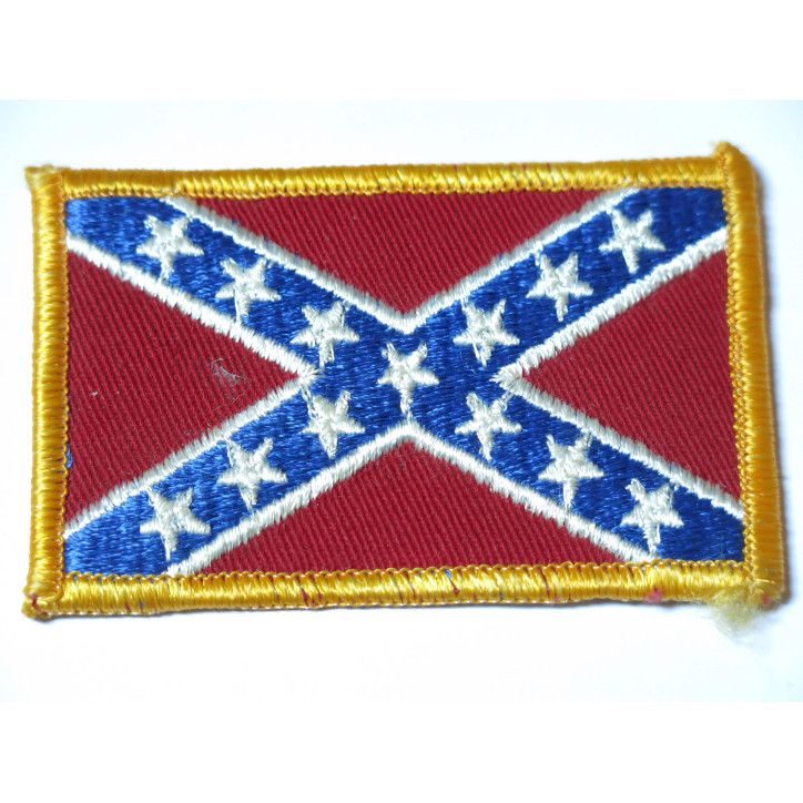 Ecusson tissu US Confederé 8  x 5 cm ref ba 88 