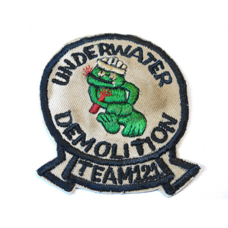 Insigne tissu Navy underwater demolition team 121  ref bo 155