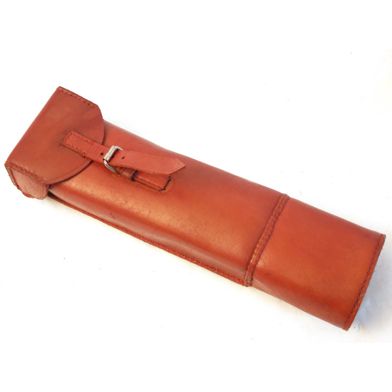 Etui cuir porte  lunette noir repro