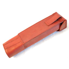 Etui cuir porte  lunette noir repro