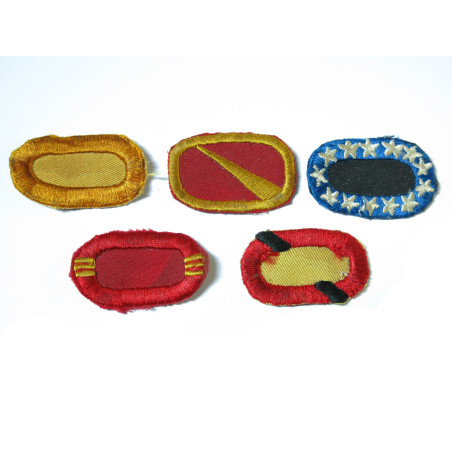Lot de 5 insignes tissus Para US ref ing 2 bo 148 