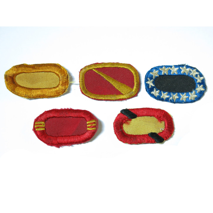 Lot de 5 insignes tissus Para US ref ing 2 