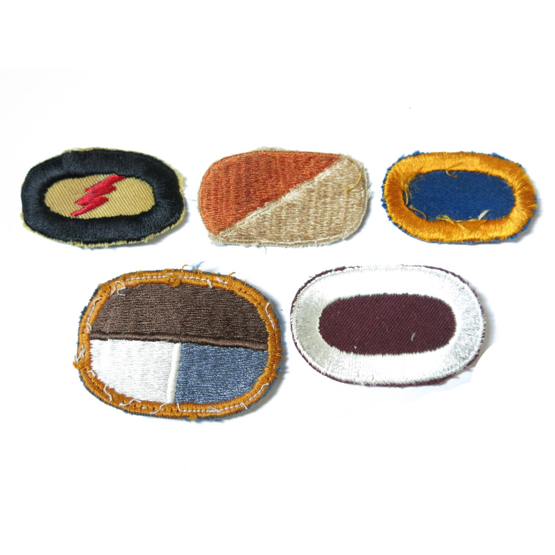 Lot de 5 insignes tissus Para US ref ing 4