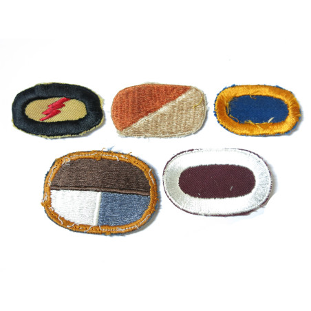 Lot de 5 insignes tissus Para US ref ing 4 bo 148 