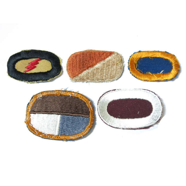 Lot de 5 insignes tissus Para US ref ing 4