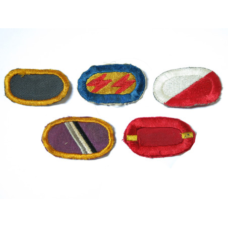 Lot de 5 insignes tissus Para US ref ing 7 bo148