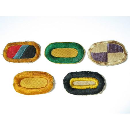 Lot de 5 insignes tissus Para US ref ing 12 bo 148 
