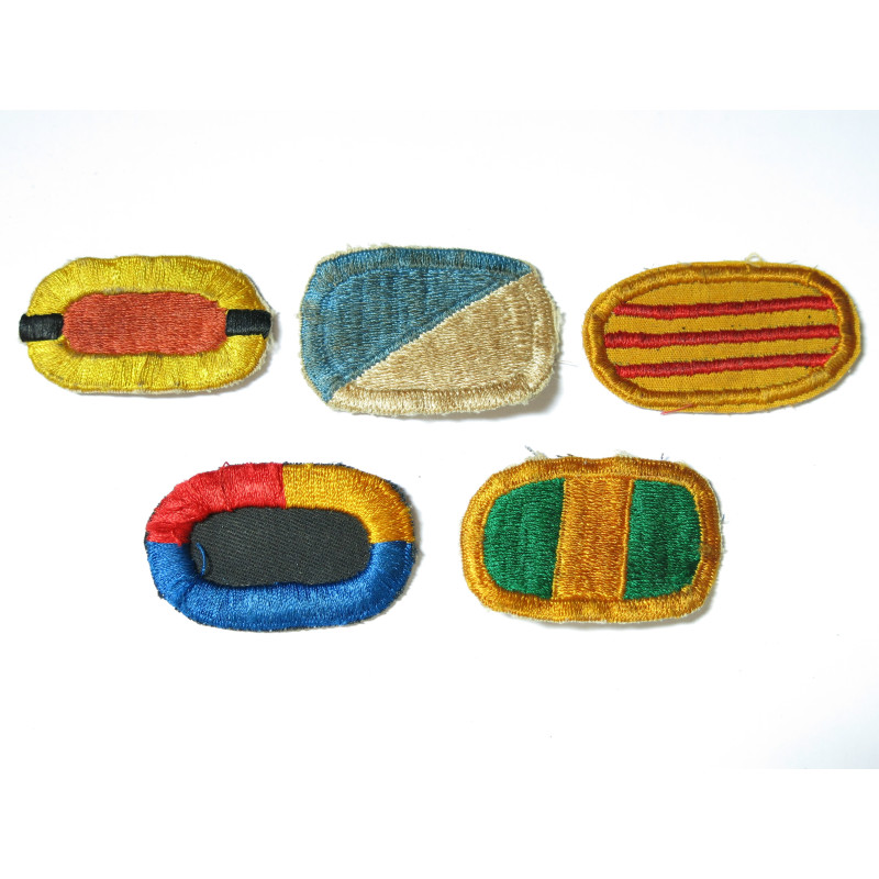 Lot de 5 insignes tissus Para US ref ing 15 