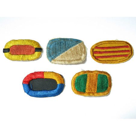Lot de 5 insignes tissus Para US ref ing 15 bo 148