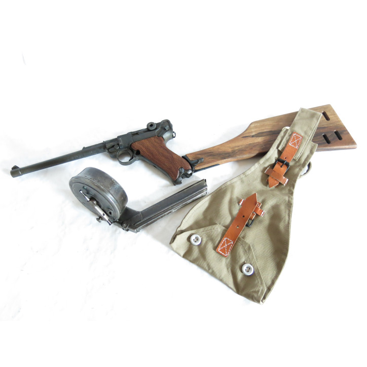 Pouch canvas  Mag trommel  P08 Luger artillerie 
