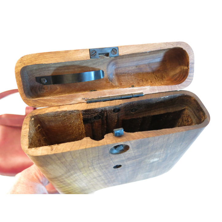 Étui crosse bois avec cuir C96 Schnellfeuer ou C96 Cone hammer 