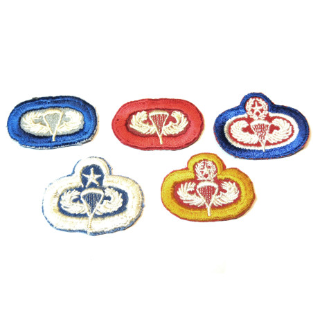 Lot de 5 insignes tissus Para US ref ing 32 bo 148