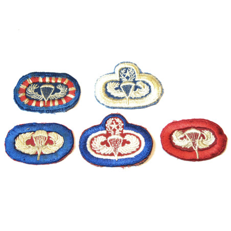 Lot de 5 insignes tissus Para US ref ing 33 bo 148