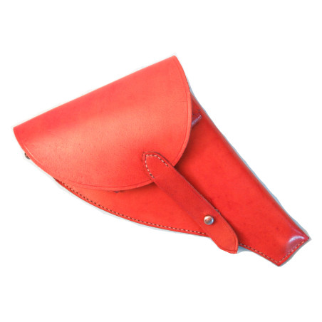 Etui cuir fauve revolver 1892 modèle plat