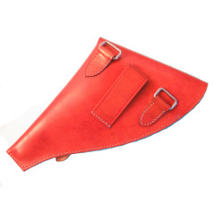 Etui cuir  fauve revolver 1892 modèle plat