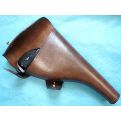 Superbe étui cuir revolver Webley 455