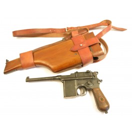 Crosse + etui cuir C96 schnellfeuer 712 mod ajouré