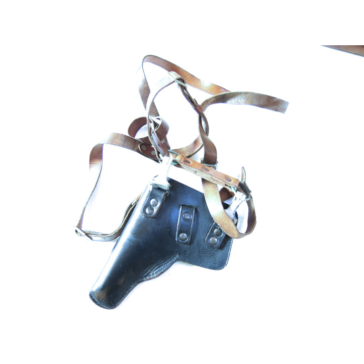 Holsters d'épaule PA en cuir noir REF 4508