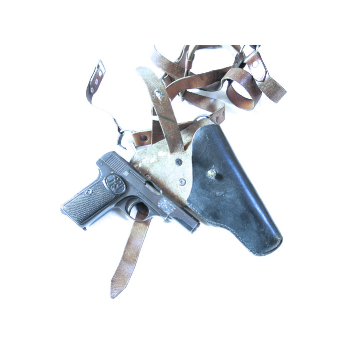 Holsters d'épaule PA en cuir noir REF 4508