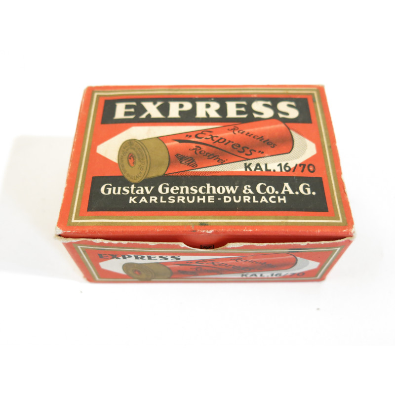 Boite vide  de 10 cartouches 16/70 Gustav Genschow ref un