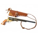 Etui cuir revolver poudre noire type western ref bab 19