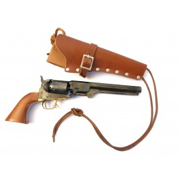 Etui cuir revolver poudre noire type western ref bab 19
