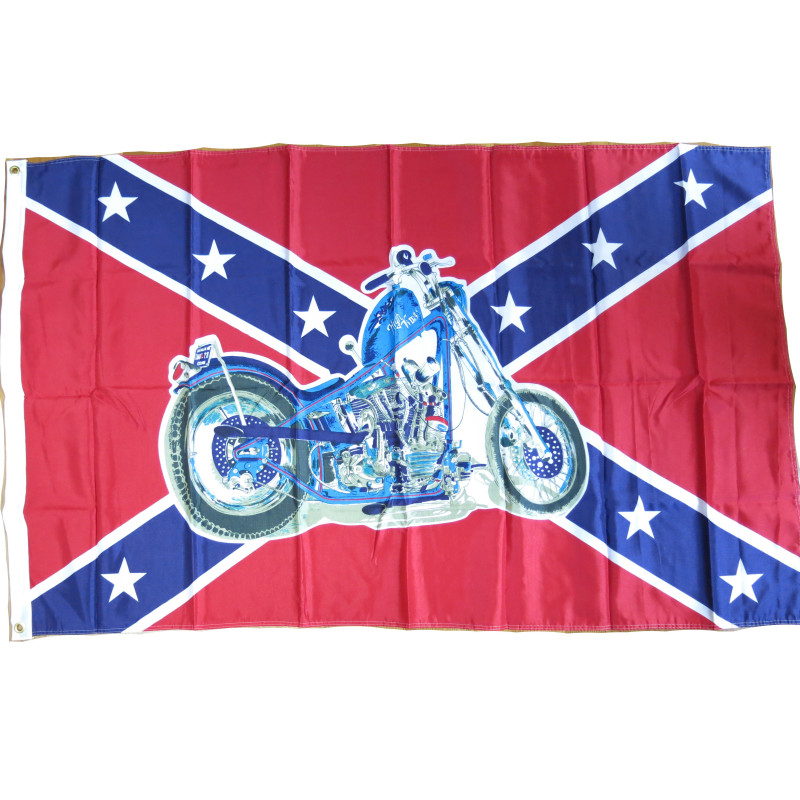 Drapeau sudiste moto dimension 1.40 x 0.80 ref 8066 