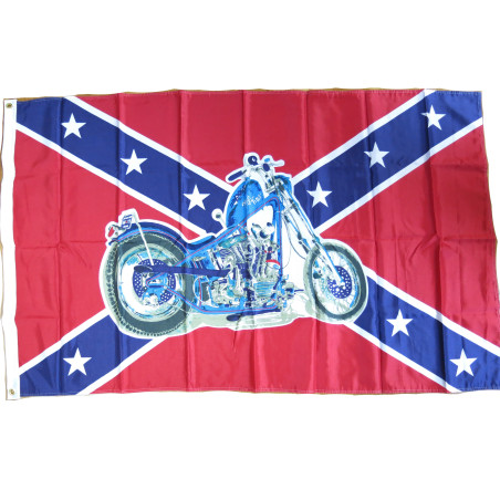 Drapeau sudiste moto dimension 1.40 x 0.80 ref 8066 