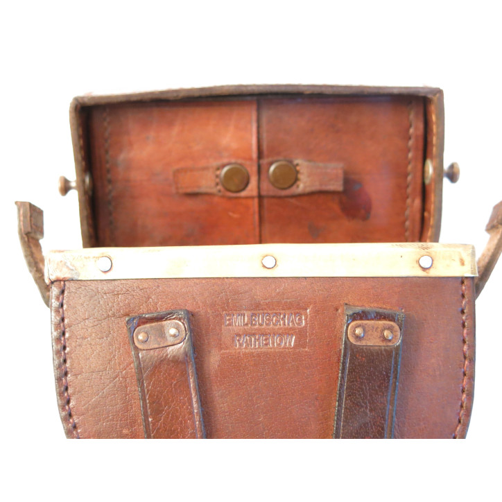 Etui cuir MG 08  pour la  lunette ZF12  Allemande 14/18 