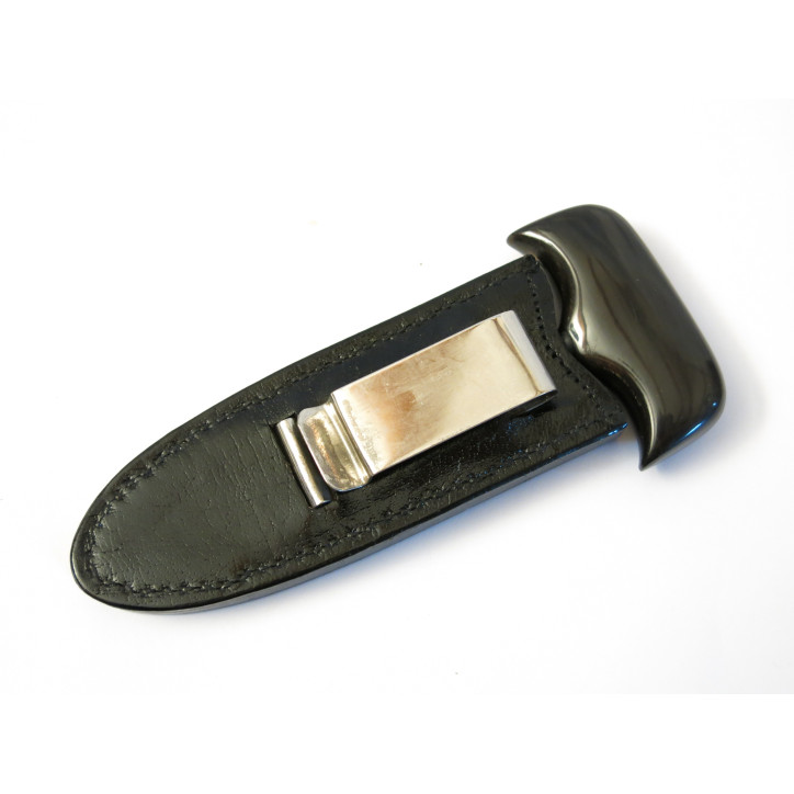 Push dagger with black scabbard
