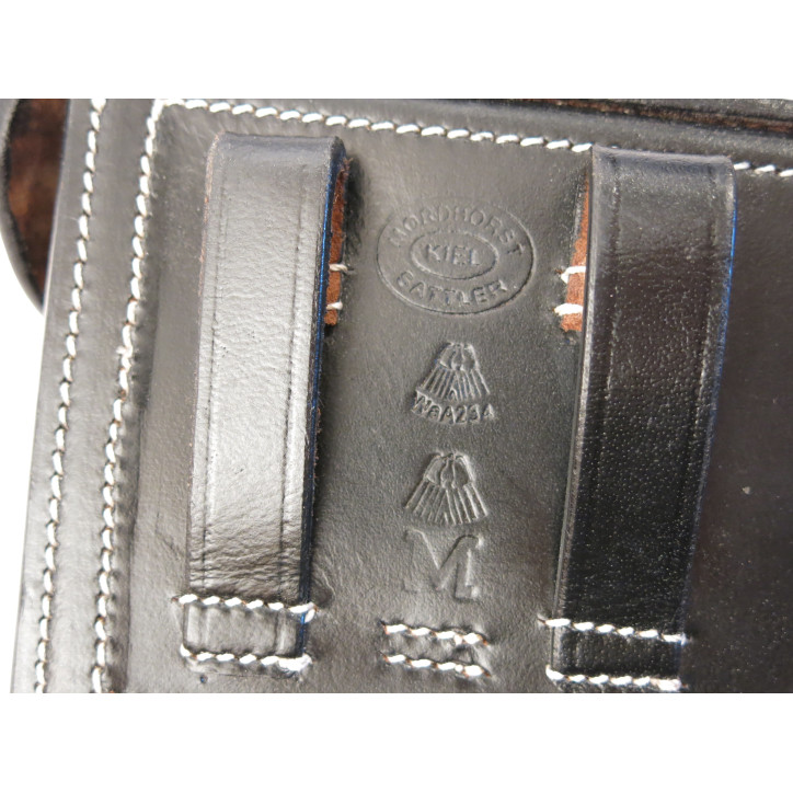 Etui cuir P08 Marine brun