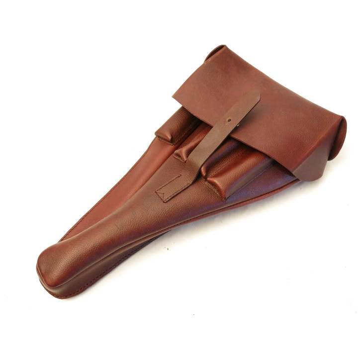 Etui cuir pour grande crosse Luger P08