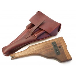 Etui cuir pour grande crosse Luger P08
