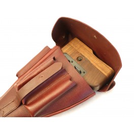 Etui cuir pour grande crosse Luger P08