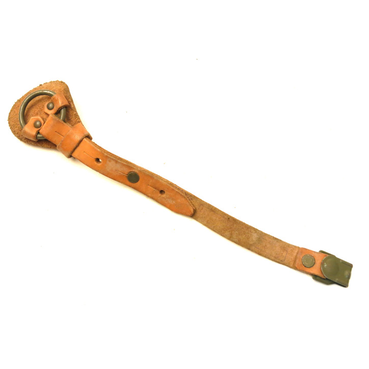 Sangle cuir arrière de brelage style WH marron 