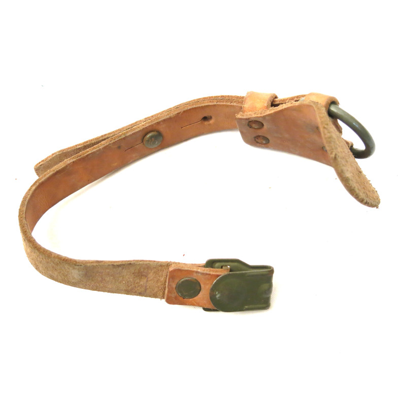 Sangle cuir arrière de brelage style WH marron 
