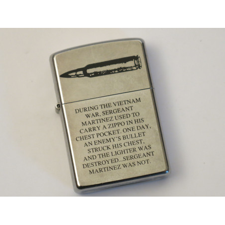 Briquet Zippo original daté 2009 gravure guerre Vietnam ref z 67
