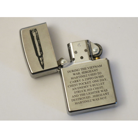 Briquet Zippo original daté 2009 gravure guerre Vietnam ref z 67