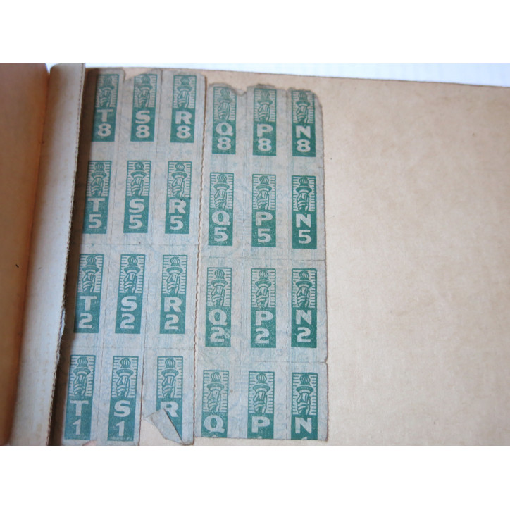 Carnet original War ration book two US 39/45  numero 368767 