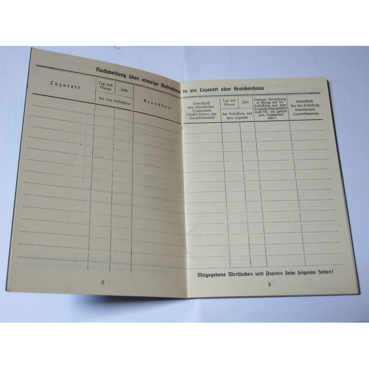 Soldbuch Luftwaffe repro