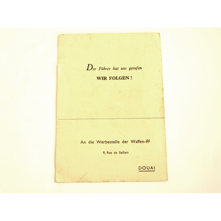 Brochure originale d'engagement Waffen SS France 